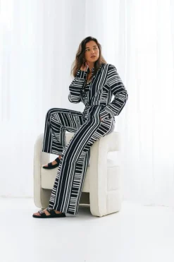 Abstract Stripe Co-Ord Trouser