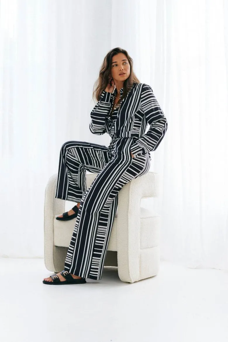 Abstract Stripe Co-Ord Trouser