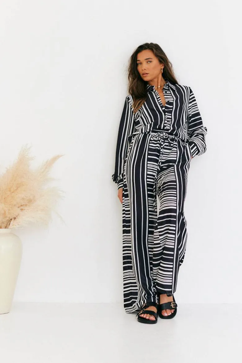 Abstract Stripe Co-Ord Trouser
