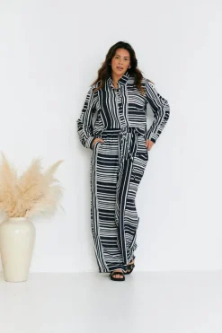 Abstract Stripe Co-Ord Trouser