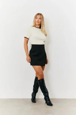 Asymmetric Hem Skort