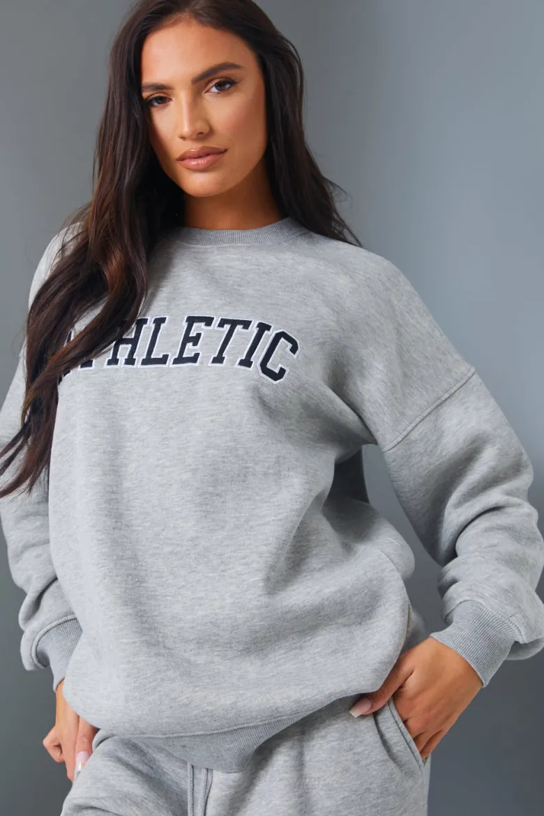 Athletic' Slogan Sweater