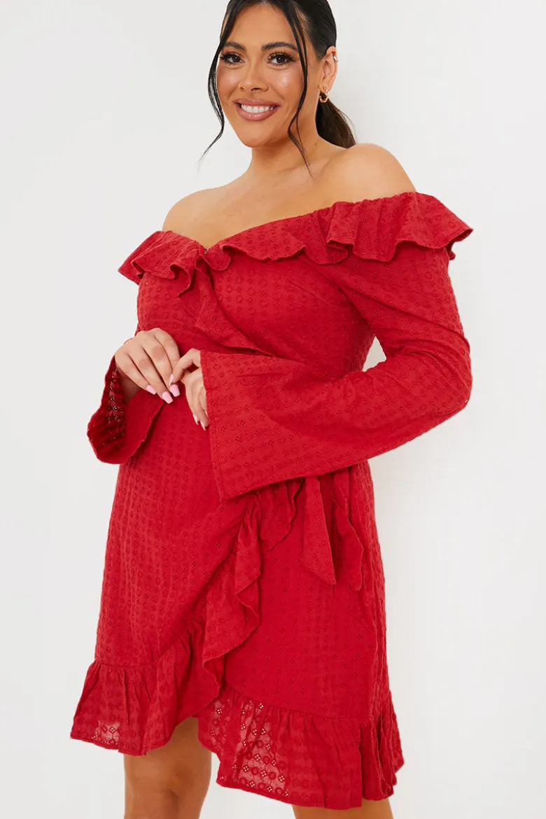 Bardot Broderie Anglaise Mini Dress