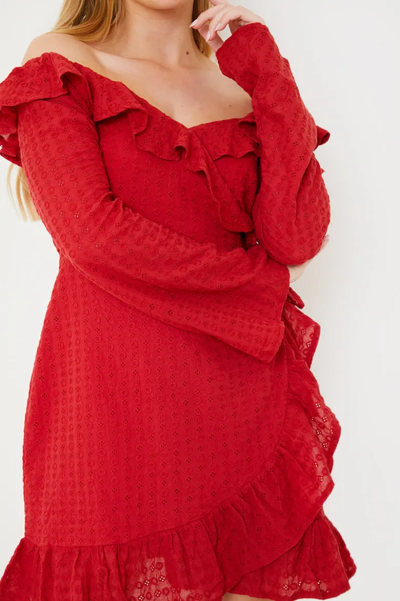 Bardot Broderie Anglaise Mini Dress