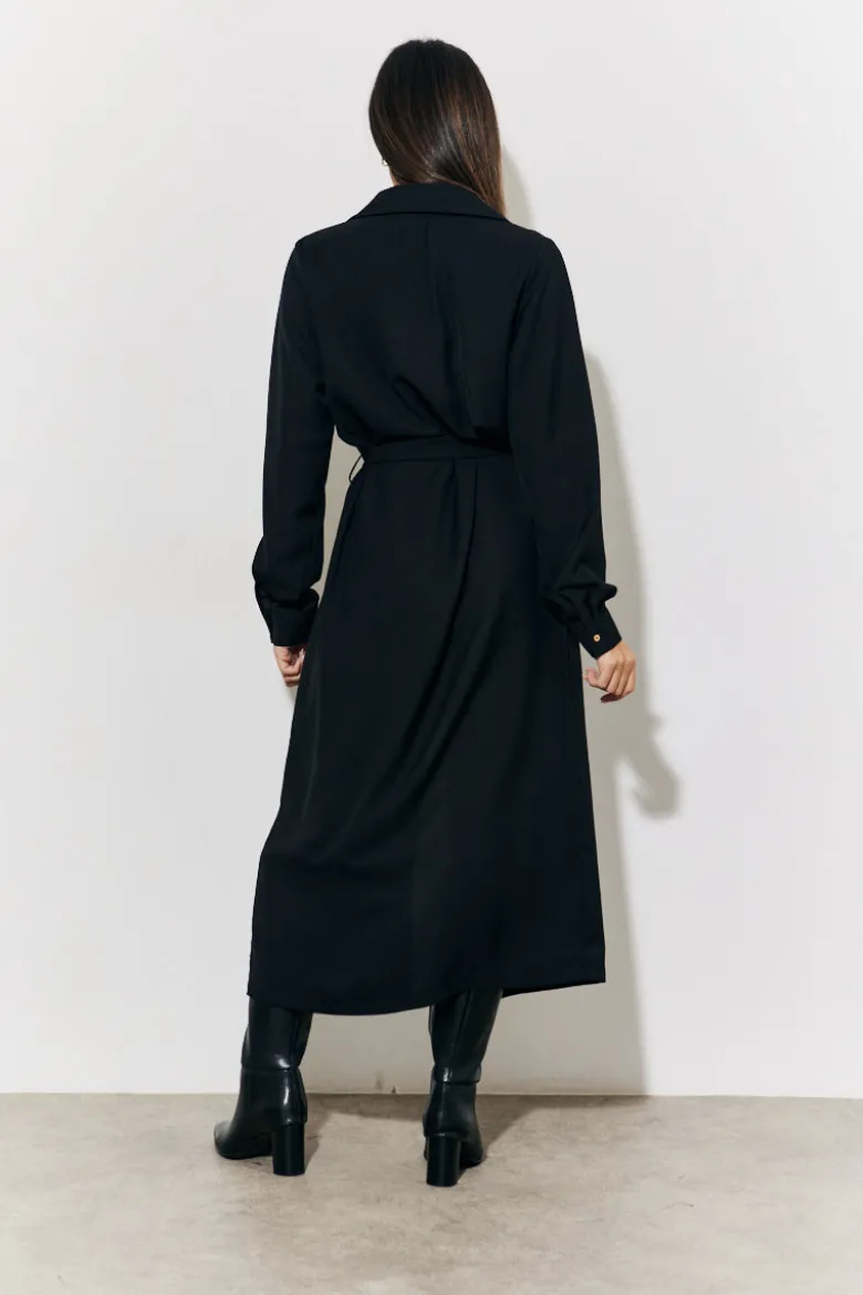 Belted Midi Shirt Dress