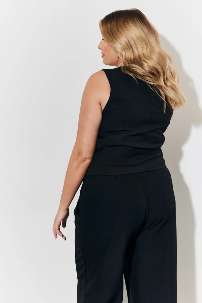 Black Embellished Waistcoat