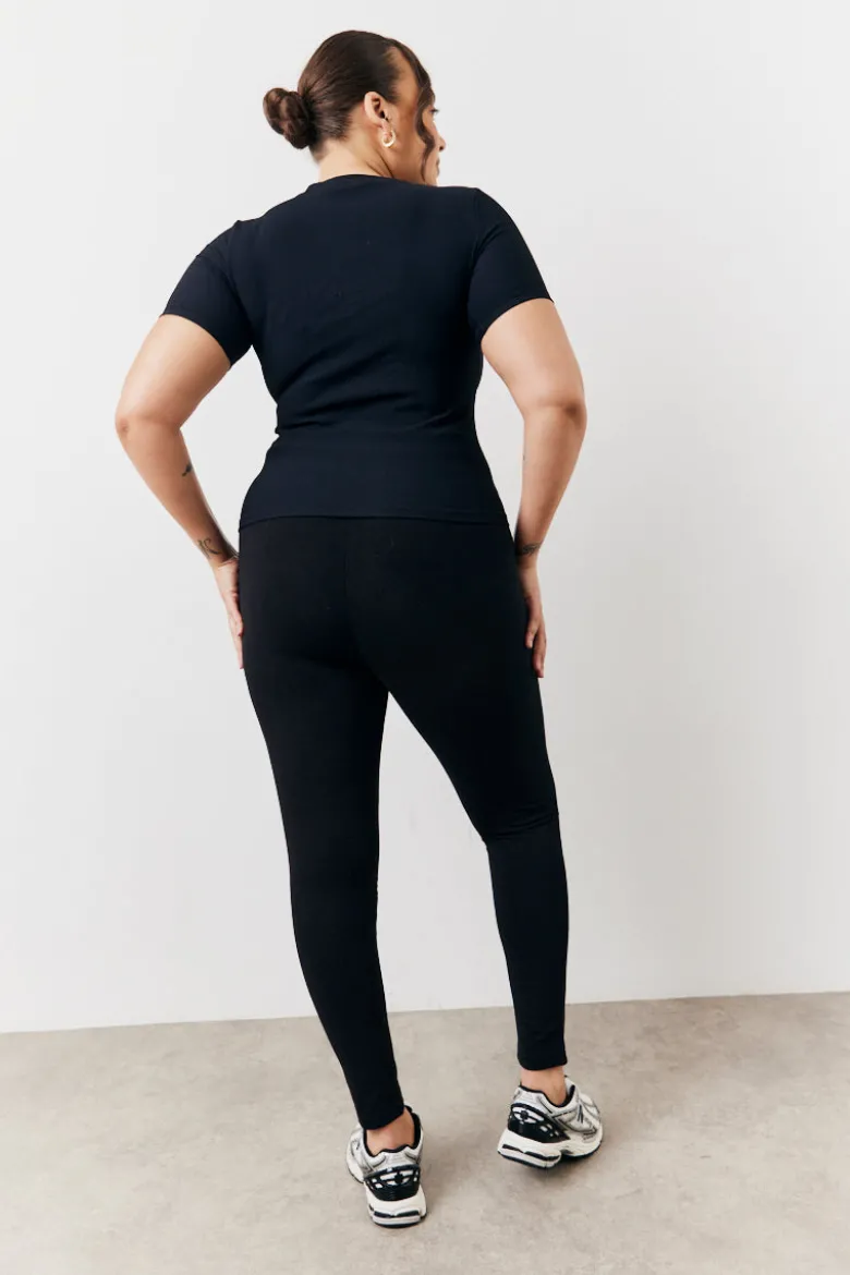 Black 2 Pack Jersey Kickflare and Legging