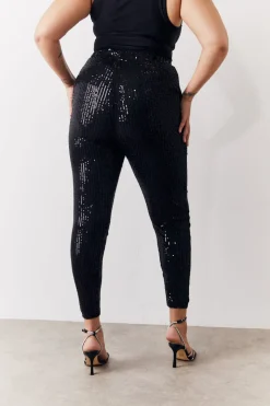 Black Premium Sequin Leggings