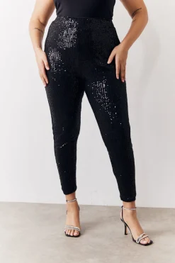 Black Premium Sequin Leggings