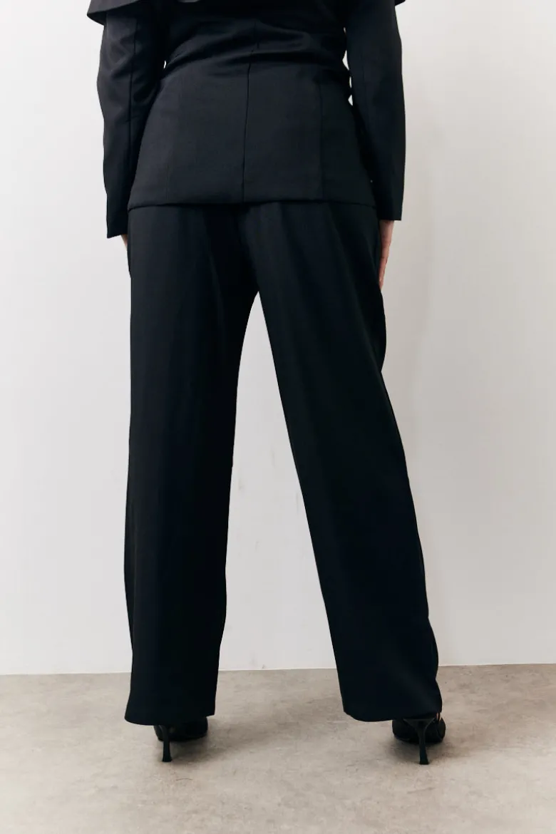 Black Tailored High Waist Trouser
