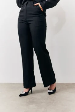 Black Tailored High Waist Trouser