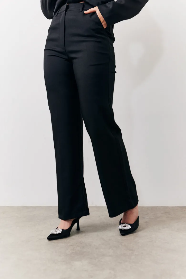 Black Tailored High Waist Trouser