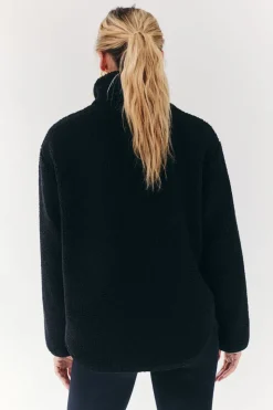 Borg Lined Half Zip Up Fleece