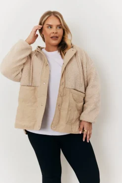 Borg Patched Quilted Jacket