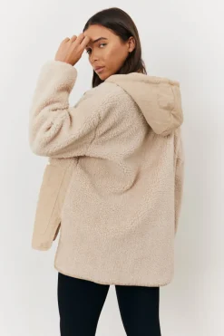 Borg Patched Quilted Jacket