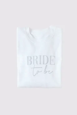 Bride to Be Crew Slogan Sweatshirt