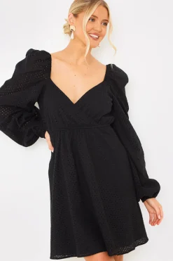 Broderie Cut Out Mini Dress