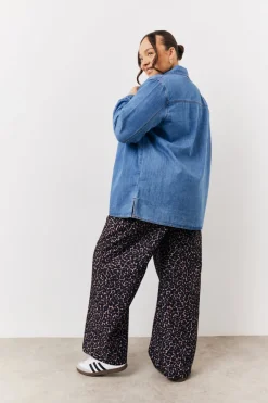 Brown Leopard Print Trousers