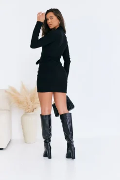 Brushed Rib Bodycon Dress