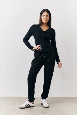 Brushed Rib Co Ord Cardigan