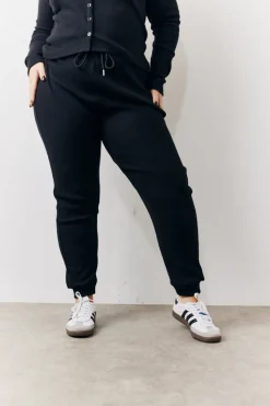 Brushed Rib Co Ord Slim Joggers