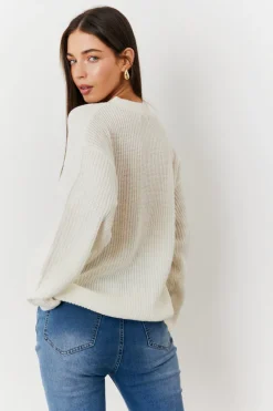 Button Front Knit Cardigan