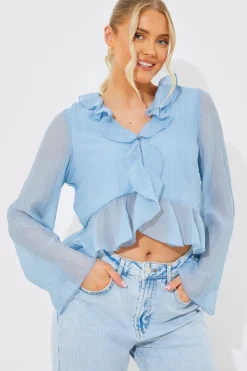 Chiffon Frill Blouse