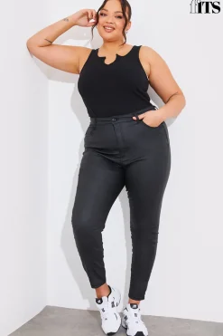 Coated Sculpt Shaper Jeans