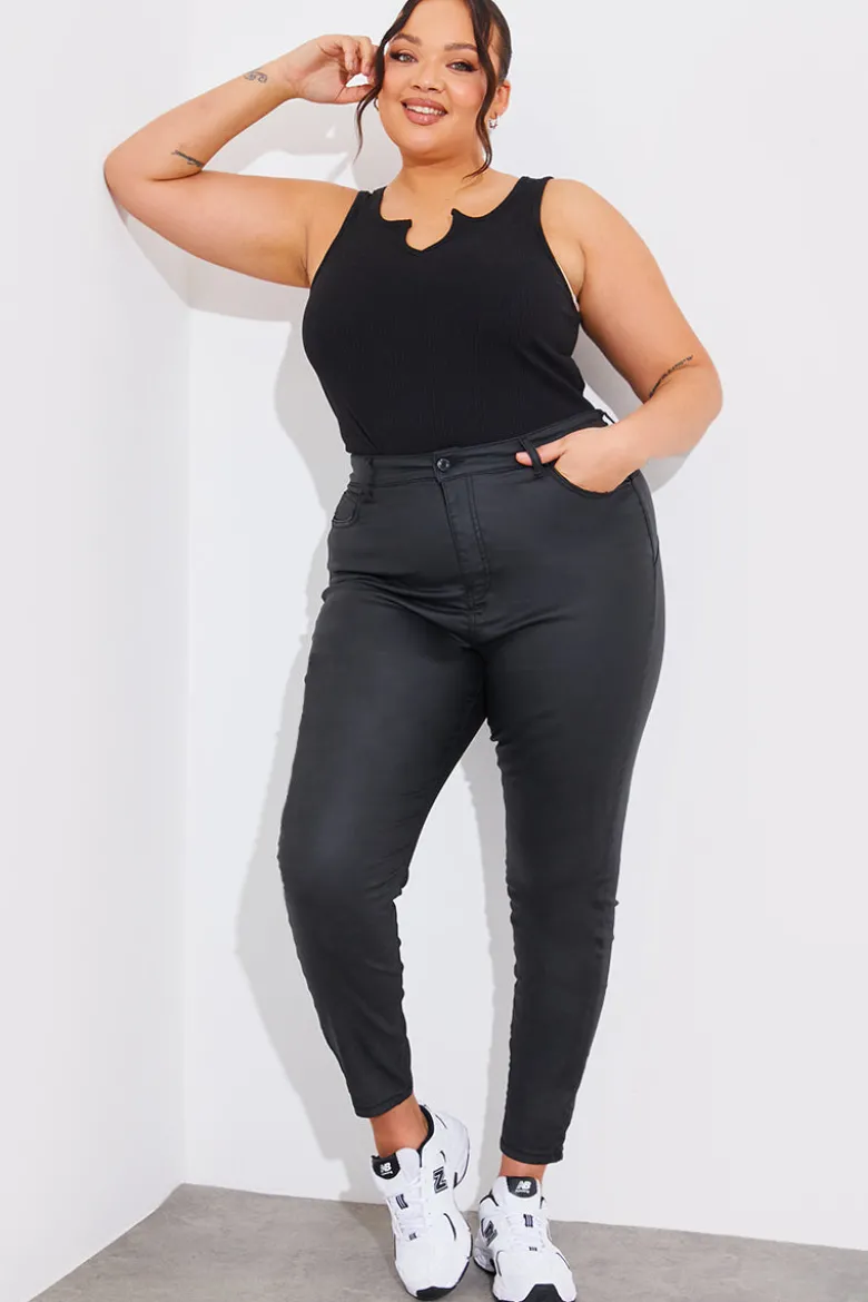 Coated Sculpt Shaper Jeans