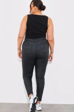 Coated Sculpt Shaper Jeans