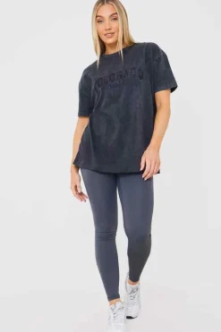 Colorado' Acid Wash Slogan T-Shirt