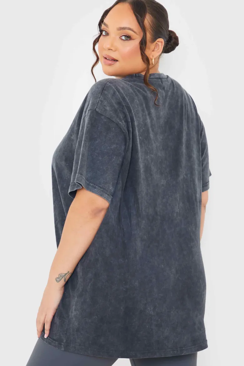 Colorado' Acid Wash Slogan T-Shirt