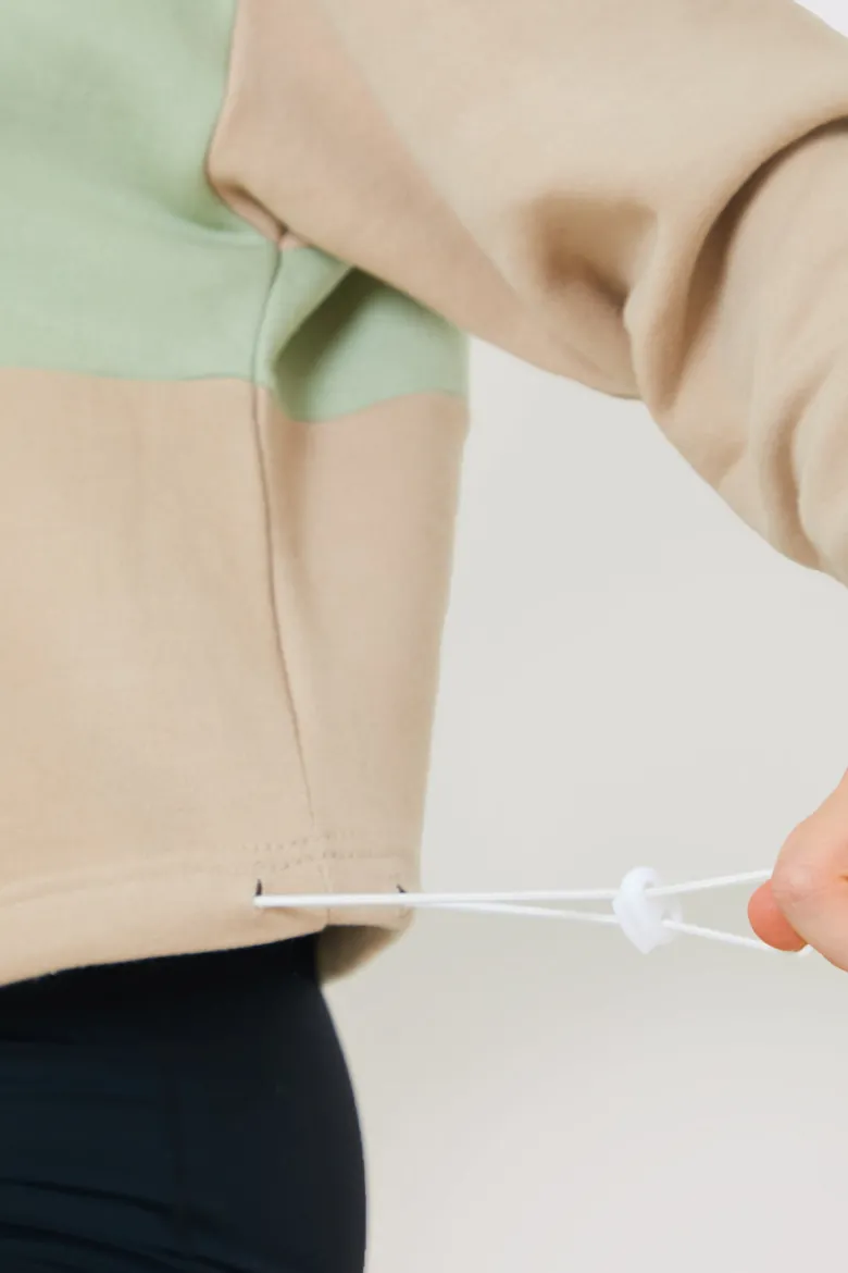 Colourblock Half Zip Sweatshirt