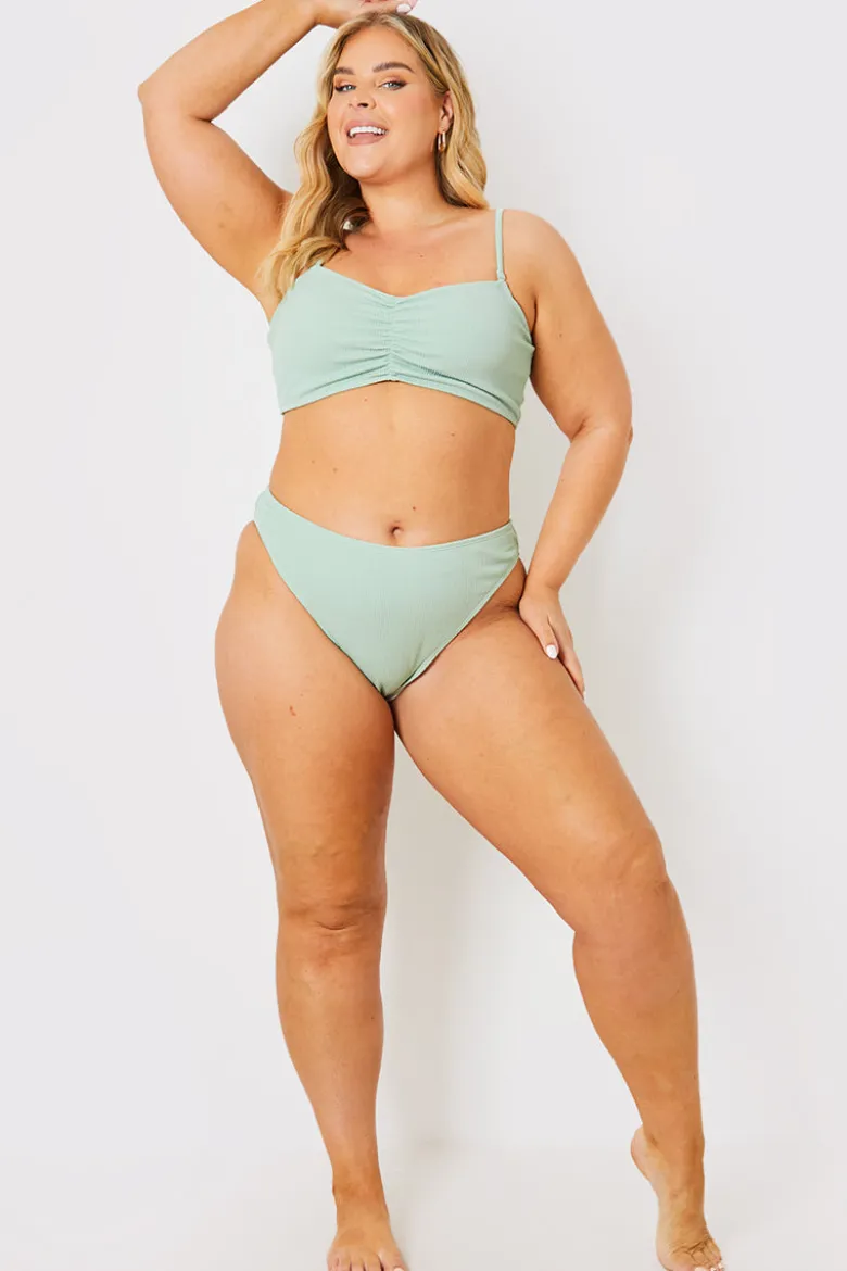 Control Crinkle Boomerang Bikini Bottom