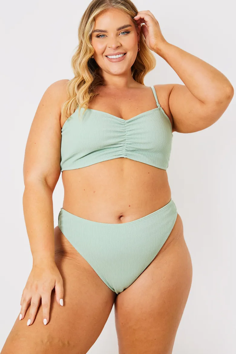 Control Crinkle Boomerang Bikini Bottom