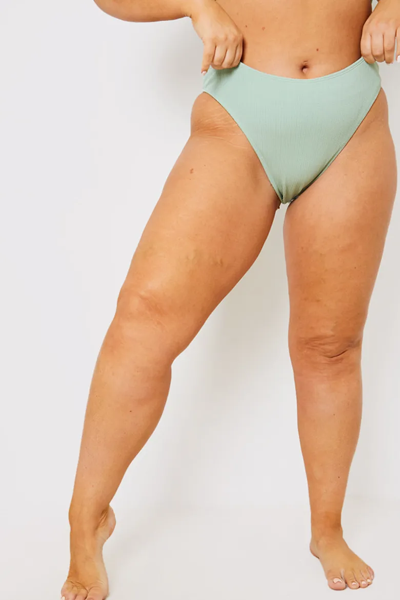 Control Crinkle Boomerang Bikini Bottom