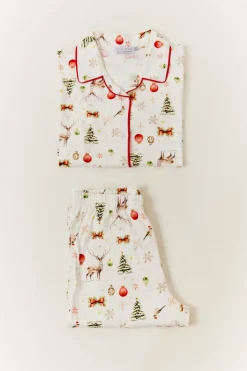 Cream Mens Christmas Matching Family Pj Set