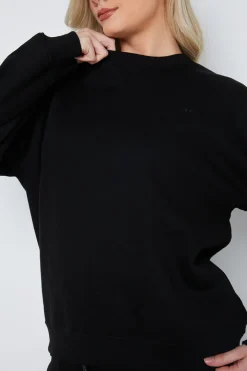 Crew Neck Fleecback Sweater