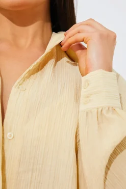 Crinkle Oversized Shirt