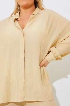 Crinkle Oversized Shirt