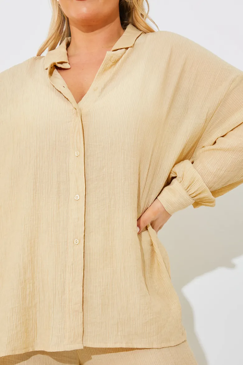 Crinkle Oversized Shirt