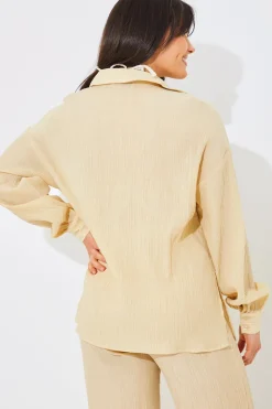 Crinkle Oversized Shirt