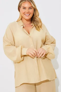 Crinkle Oversized Shirt