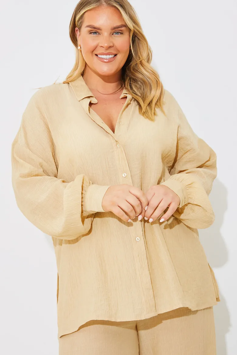 Crinkle Oversized Shirt