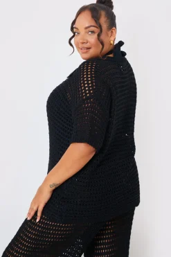 Crochet Button Down Co-Ord Shirt