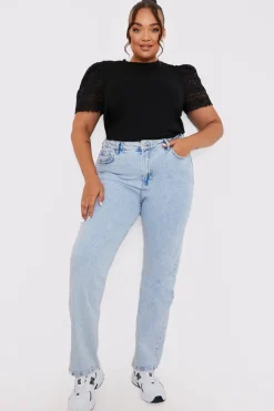 Crochet Sleeve T-Shirt