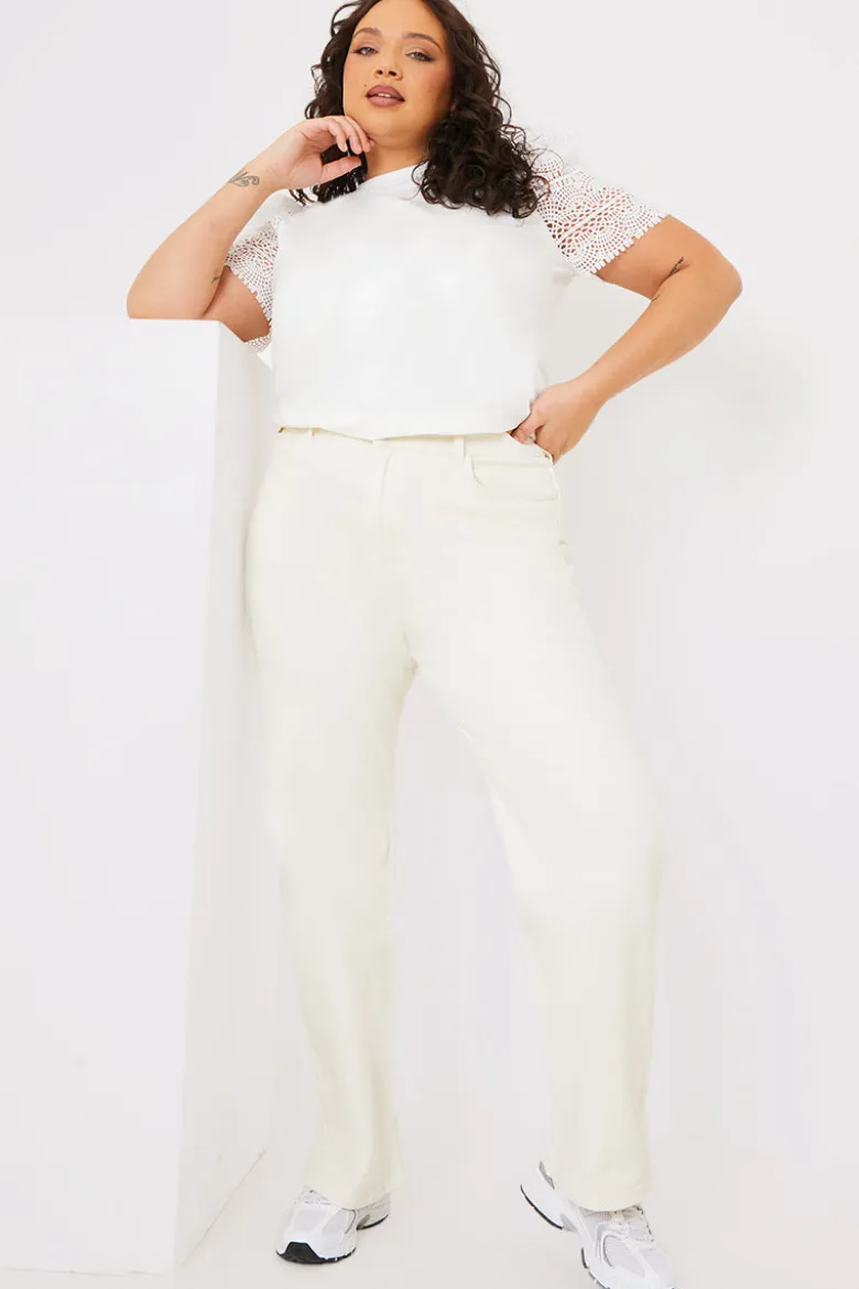 Crochet Sleeve T-Shirt
