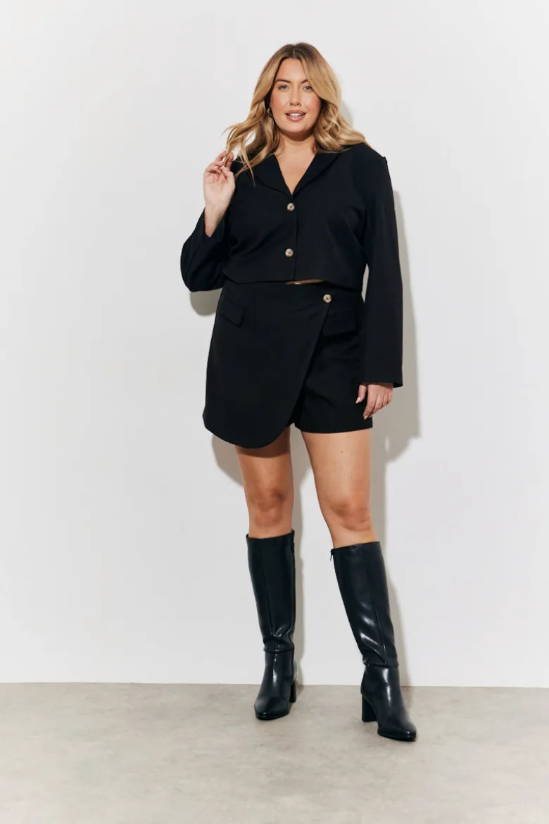 Cropped Tailored Blazer