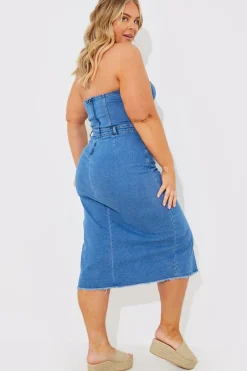 Denim Midi Dress