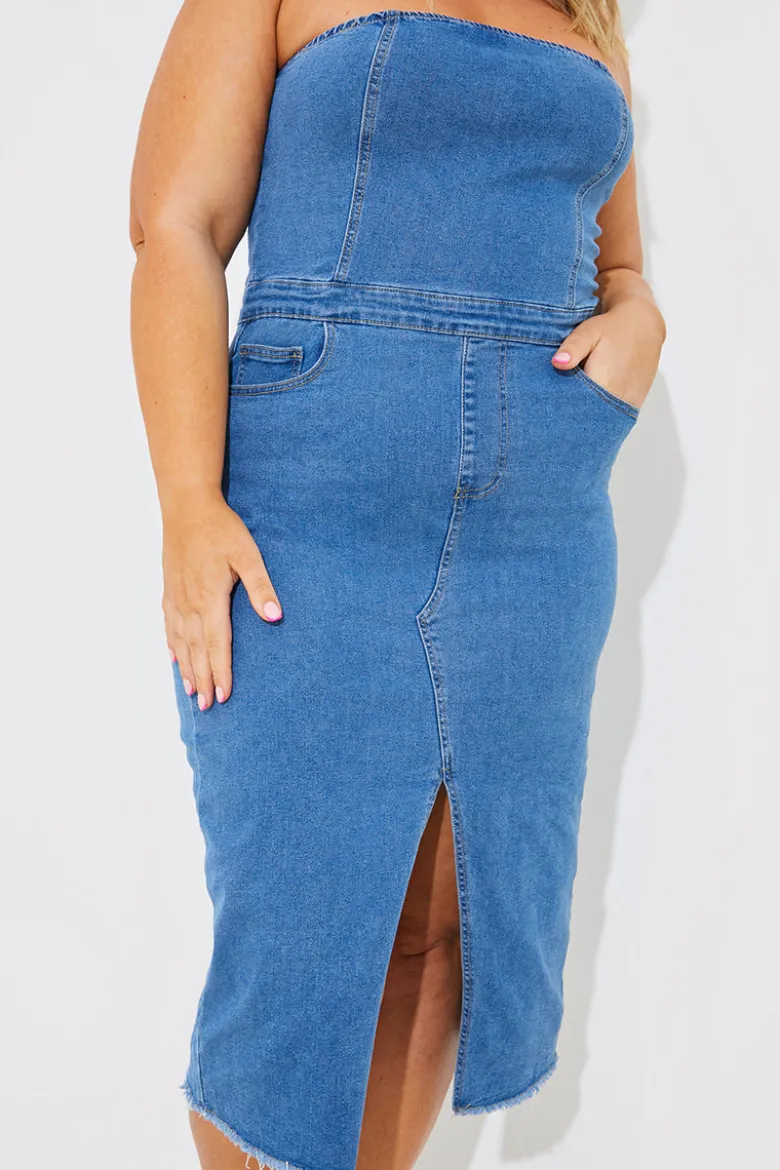Denim Midi Dress